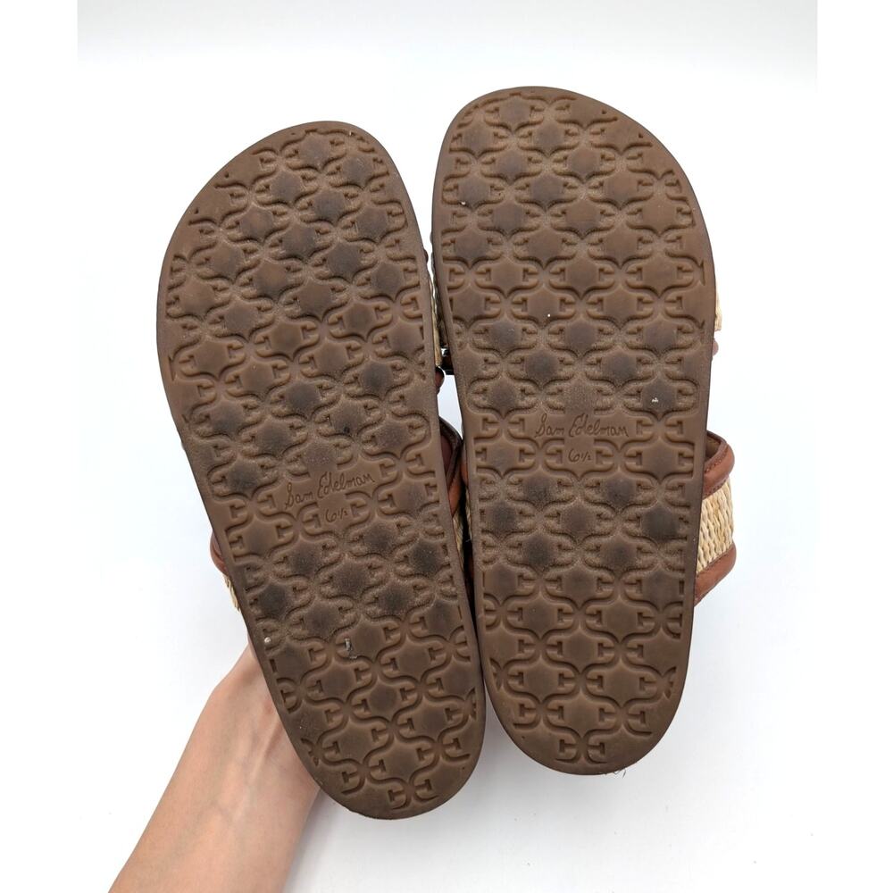 Sam Edelman Rowan Double Strap Slide Sandals Women's Dk Natural Size US6.5M - Picture 7 of 11